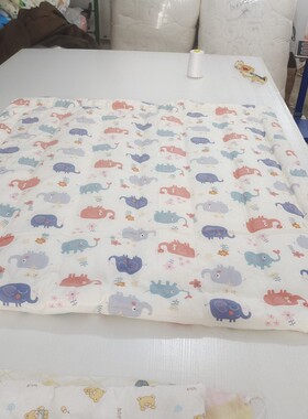 定做纯棉婴儿棉花被褥两件套被子包被褥子尿垫铺地可拆洗