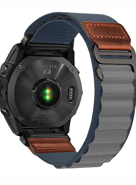 适用Garmin佳明Fenix8 pro高山尼龙enduro3皮标epix表带tactix8