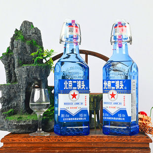 正品北京二锅头出口型方瓶粮食白酒浓香型42度6瓶装整箱高度白酒