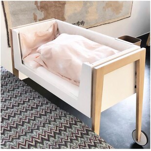 进口leander Linea 婴儿床可移动可拼接大床0-6个月亲子陪床