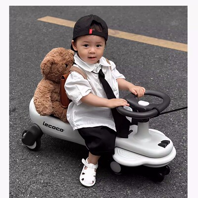 lecoco乐卡扭扭车儿童静音溜溜车
