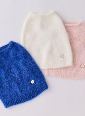 日本2e deuxieme cale 宠物狗狗猫咪秋冬保暖软乎乎毛衣背心马甲