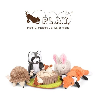 森林系列 P.L.A.Y.美国进口petplay宠物狗狗发声陪伴毛绒巡回玩具