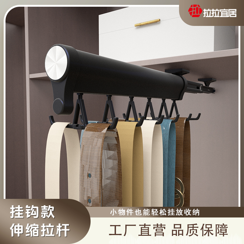 拉拉宜居挂钩款衣柜多功能内衣吊带收纳挂钩架抽拉式伸缩抽拉挂杆