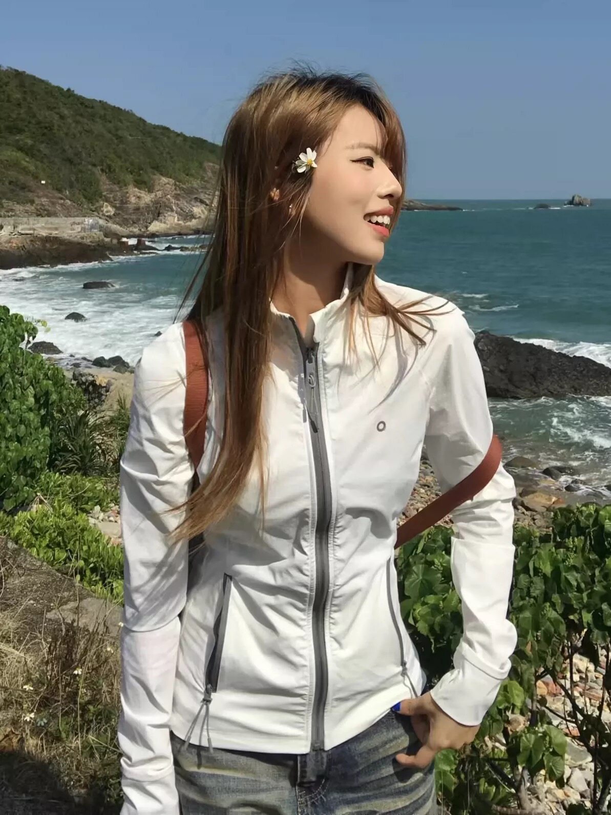户外运动风防晒衣女2026夏季新款轻薄透气修身立领短款防晒服外套
