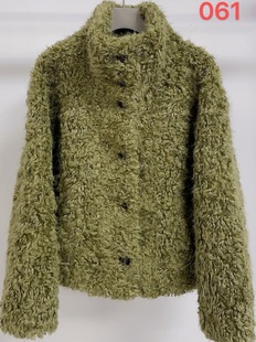 2025新款羊剪绒外套短款羊羔毛复合皮毛一体羊卷毛立领气质皮草女