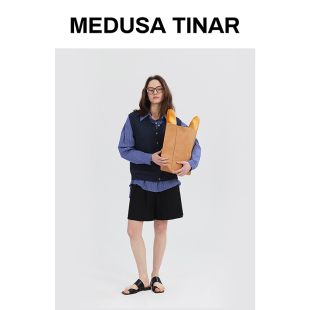 2026夏季 A字休闲五分裤 新品 短裤 女 黑色西装 百慕大高腰直筒裤