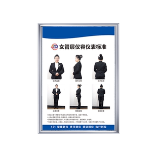 厨房员工仪容仪表标准图4D厨房管理餐饮前厅服务后厨传菜部十不传规范流程宴会3M可视岗位职责标识牌定制