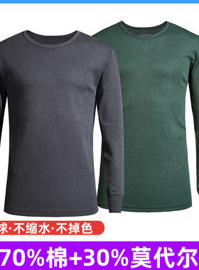 冬季保暖内衣裤秋衣裤加厚防寒军绿秋衣秋裤套装制式打底纯棉内衣
