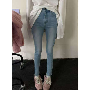 小脚牛仔裤 GOD正版 水洗做旧弹力修身 新款 女9083 财神家2026年春季