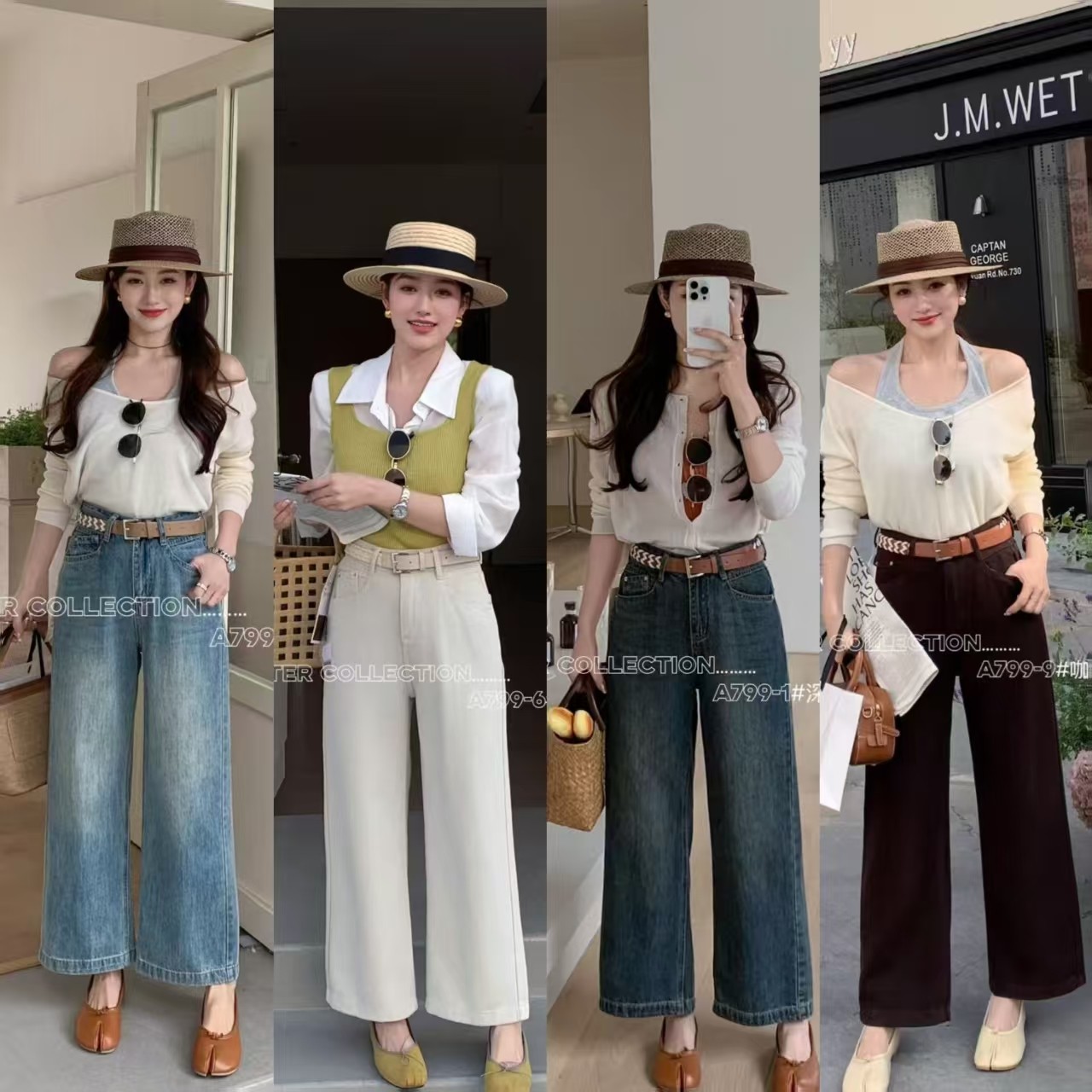 柔柔家小个子实拍高腰牛仔裤女2026春季百搭修身显瘦直筒裤子A799,女装/女士精品,牛仔裤,淘宝优惠券,粉丝福利购,淘宝优惠卷