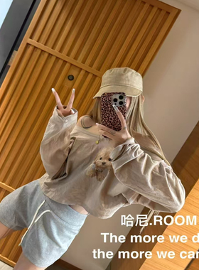 GOD正版财神家2025夏新款松紧腰抽绳百搭灰色运动短裤女潮250523