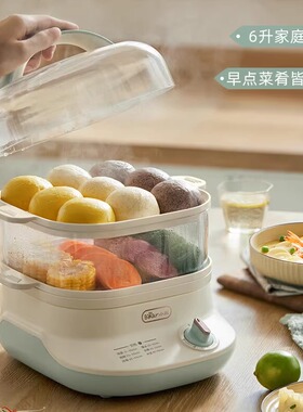 小熊电蒸锅小型电蒸锅蒸蛋器早餐