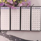 20对盒装 镀银圆珠豆豆耳钉男女学生气质个性 日韩耳饰小饰品耳骨钉