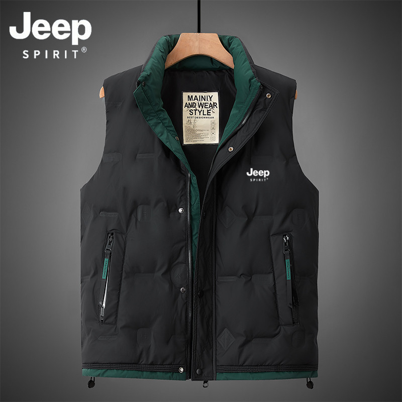 JEEPSPIRIT羽绒马甲男冬季外套
