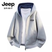 JEEP 潮牌青少年外套学生纯棉上衣 新款 SPIRIT开衫 卫衣男2026春季