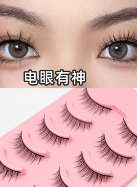 硬梗五对装09自然仿真裸妆芭比 仙女款 立体轻盈逼真整条假睫毛