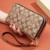 钱包女款 双拉链大容量手拿零钱包随身带中长款 可放手机百搭手拎包