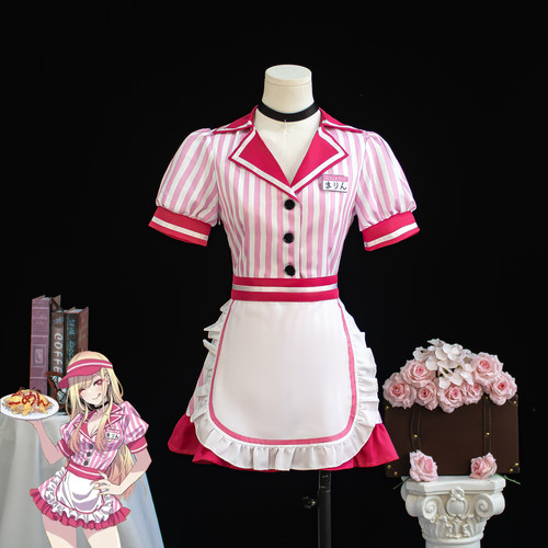 更衣人偶坠入爱河cos服喜多川海梦甜美服务生女仆装cosplay全套装