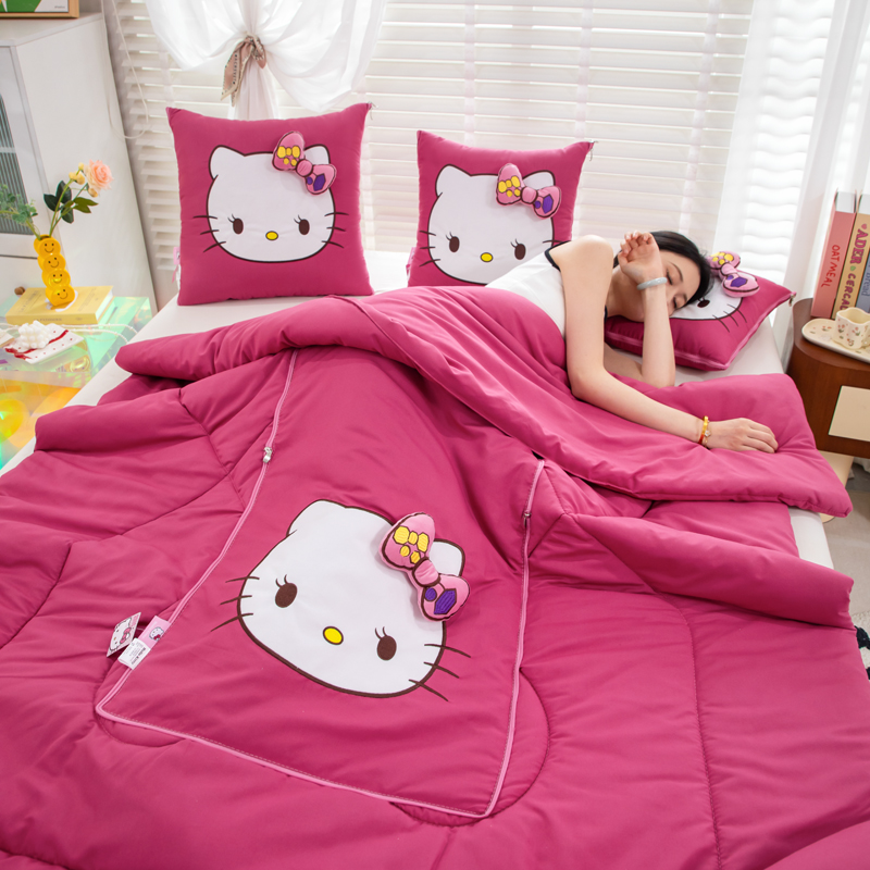 寒号鸟全棉二合一抱枕被