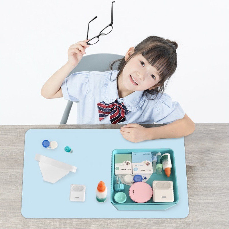 角膜镜戴镜防灰尘垫ok镜片防跌落碎裂保护垫硬镜护理用品桌面清洁