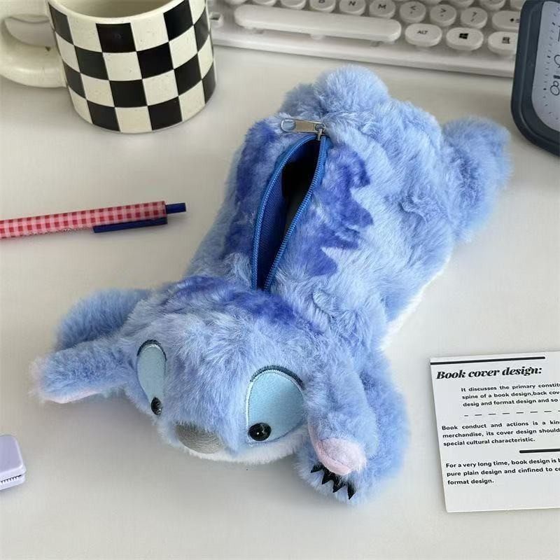 新款小动物笔袋ins可爱创意乌龟搞怪趣味玩偶笔袋毛绒文具收纳袋
