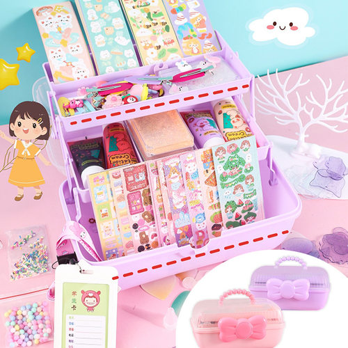 包玩具女孩可爱全套材料胶咕卡手账奶油咔盘diy咕贴画套装贴纸