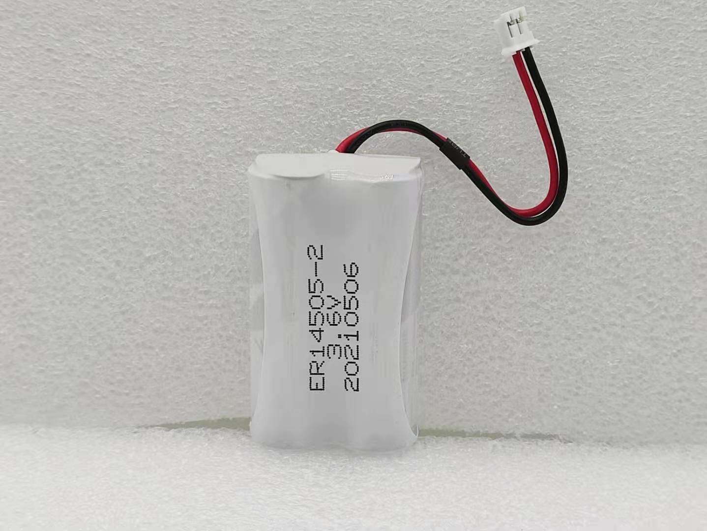 兰德华L3000EF巡更专用电池 3.6V双节感应式巡更电池 ER14505-2