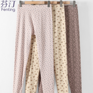 薄款 老人打底秋裤 秋裤 线裤 舒适 女士纯棉高腰妈妈修身 中老年春秋季