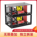 電腦機箱托架 開放式 多臺式 疊加兩層三層半透明工作室網吧一體化