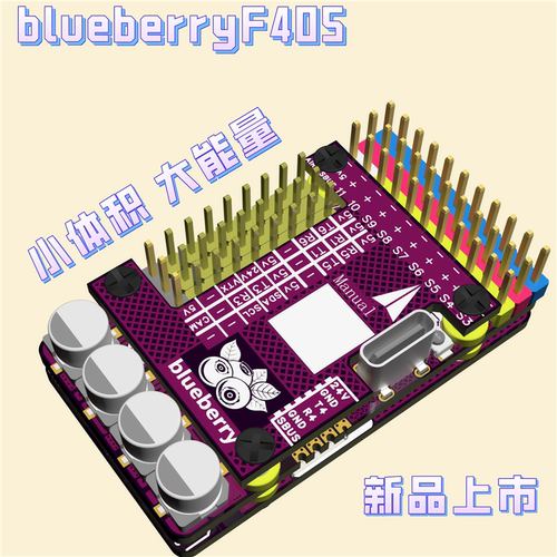 蓝莓F405固定翼飞控AP,INAV垂起eVTOL FPV远航中文调参飞行控制器