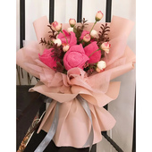 苏尚儿毛巾花束教师节伴手礼结婚礼品创意生日礼物小熊毛巾花定制