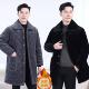 加绒加厚罩衣干活穿工作服特厚中长款 冬季 棉衣服男士 棉袄保暖睡衣