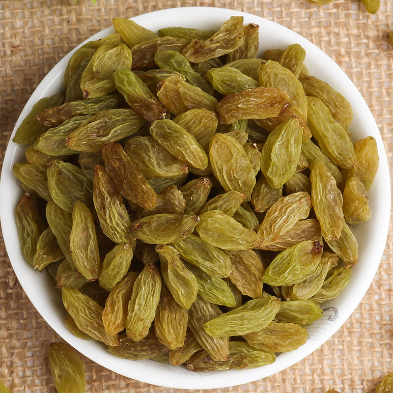 新疆特产吐鲁番好吃的绿香妃王葡萄干500g无核果干免洗干果零食