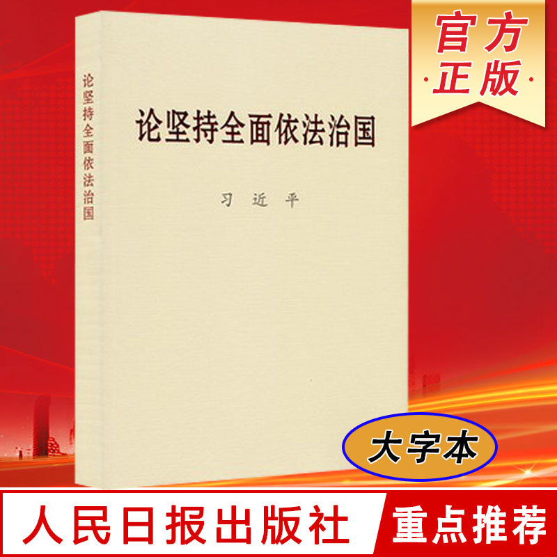 坚持全面依法治国大字党政读物