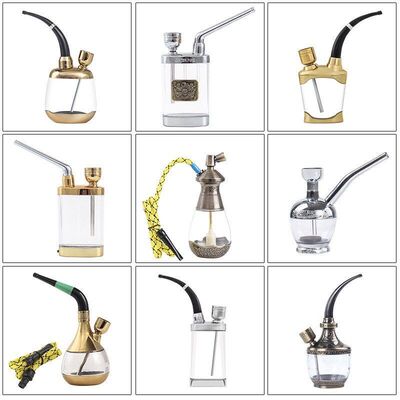金典水烟壶全套便携过滤卷烟烟丝两用水烟斗大小水烟袋烟锅水烟
