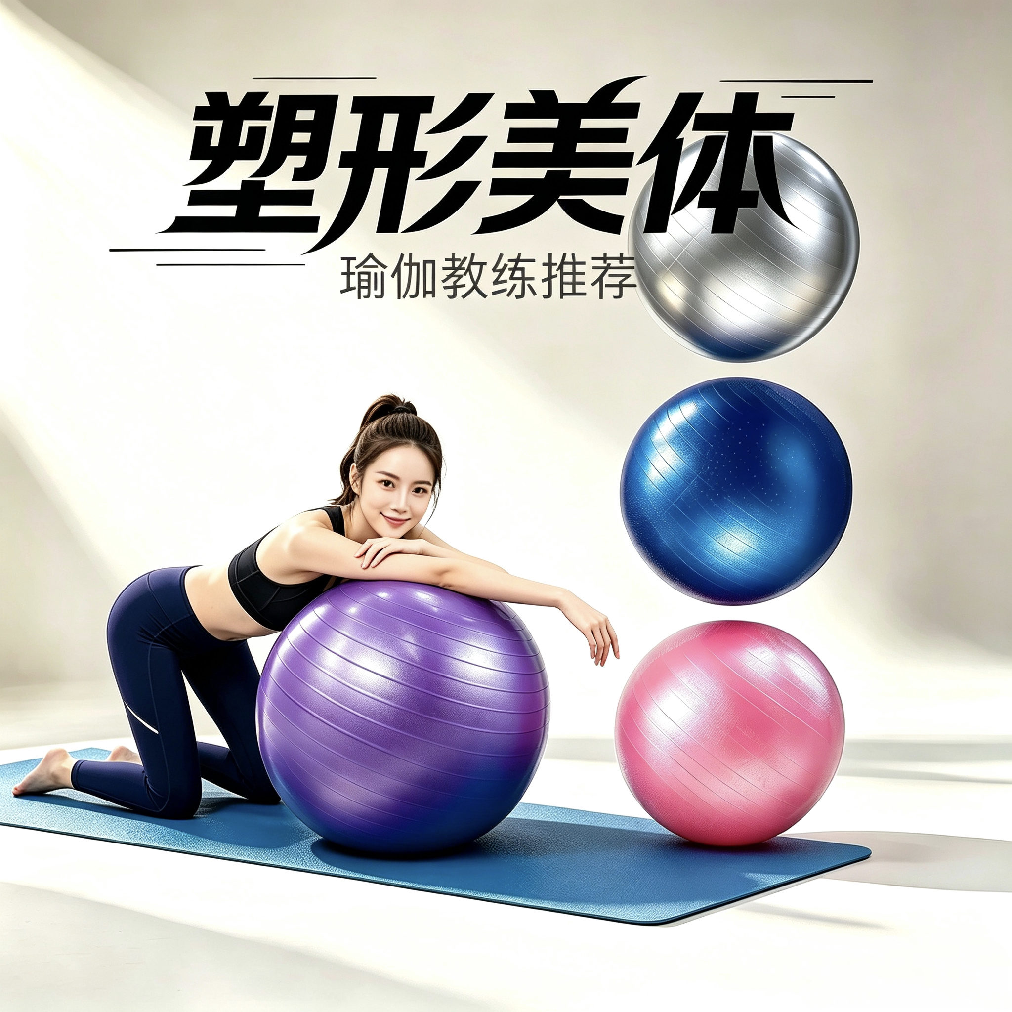 瑜伽球普拉提球健身球pvc加厚孕妇助产大龙球儿童感统训练平衡球