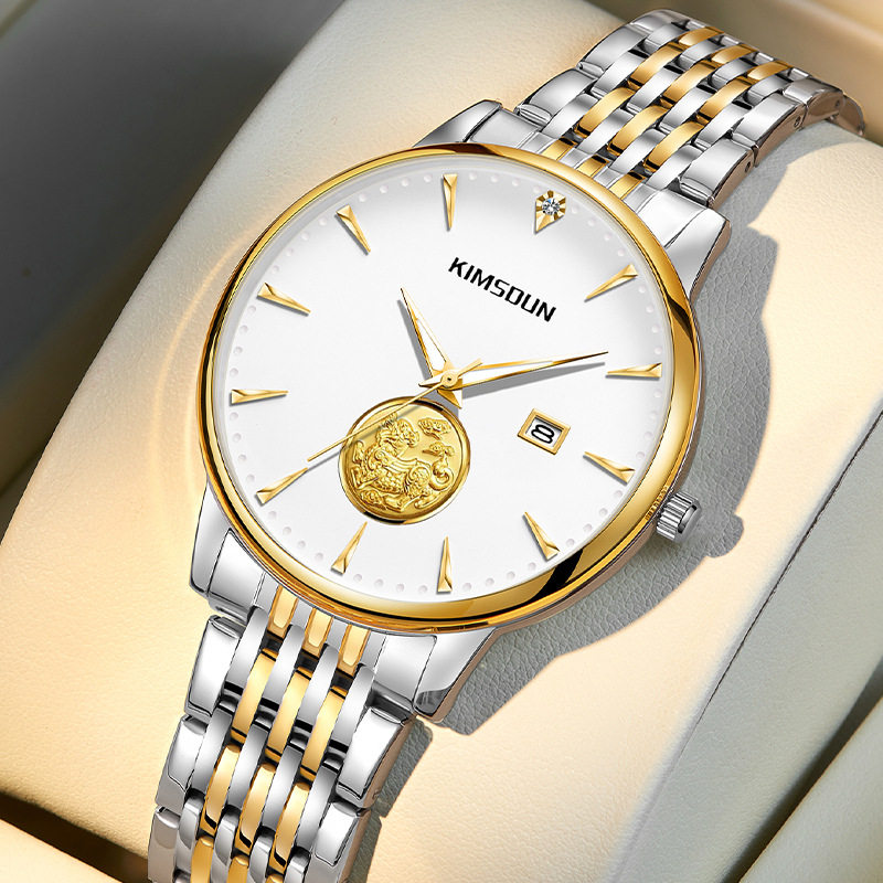 金诗顿品牌貔貅高档腕表商务男表夜光防水全自动机械手表男士