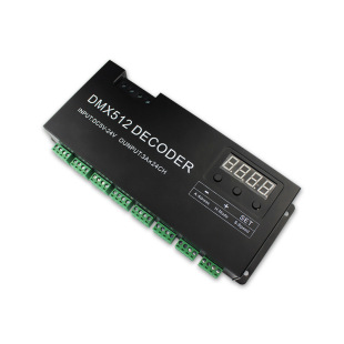 24CH DMX512解码器 舞台灯具工程 24通道RGB控制器译码器