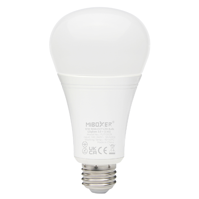 FUT05ZR 12W RGB+CCT灯泡 ZigBee 3.0+2.4G