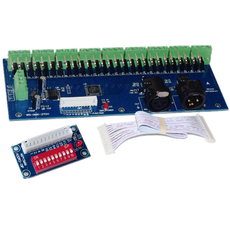 新款WS-DMX-27CH-RJ45-DIPZ解码器 DMX512控制器 27路解码器,家装灯饰光源,室内LED灯带,淘宝优惠券,粉丝福利购,淘宝优惠卷