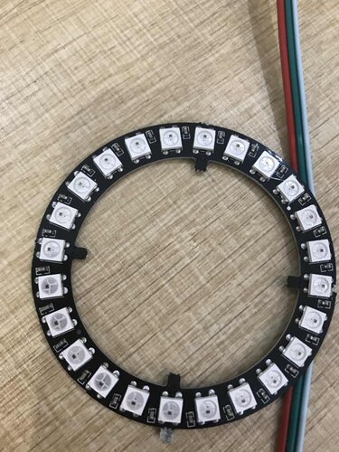 24灯幻彩圆环 WS2812B SK6812 24位圆环开发板 天使眼5V 外径72mm