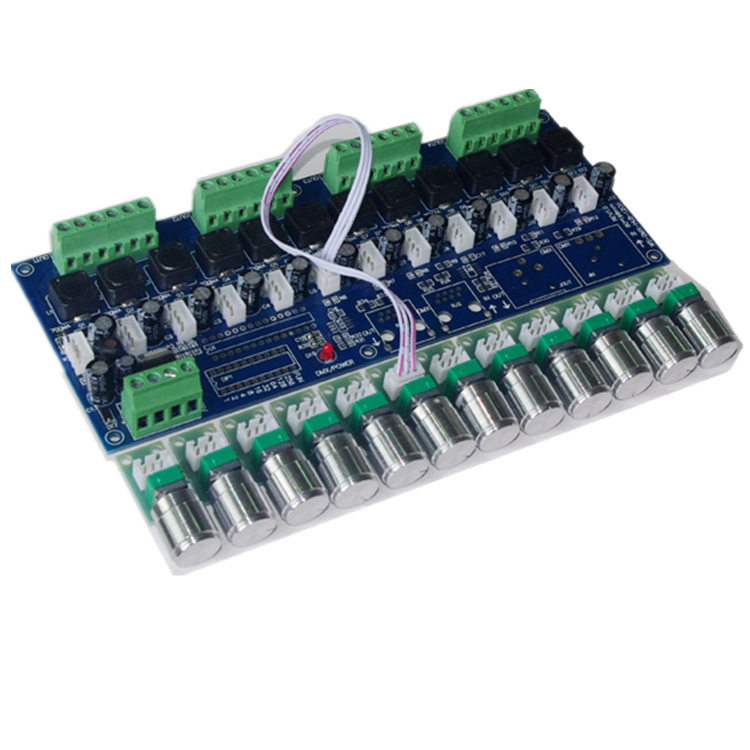 LED DMX512解码器12通道 350MA控制器RGBW控制解码器