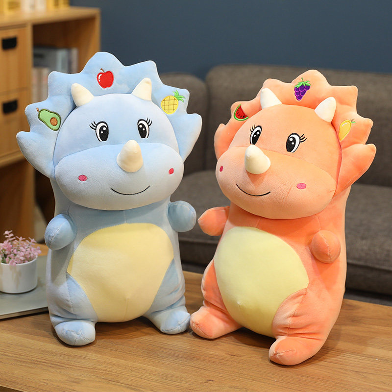 水果恐龙玩偶公仔毛绒玩具可爱超萌软娃娃男孩床上抱枕女生睡觉抱