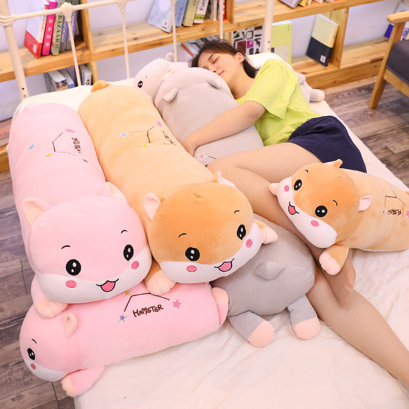 趴趴仓鼠抱枕公仔睡觉女生床上