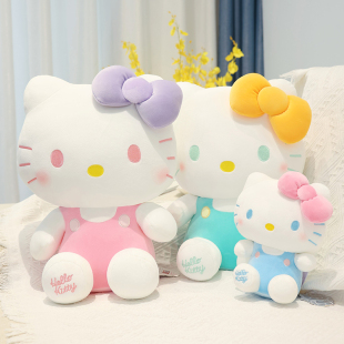 哈喽KT猫咪玩偶hellokitty猫公仔女生睡觉抱枕生日礼物大毛绒玩具