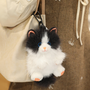 可爱会叫的猫咪玩偶挂件公仔小猫毛绒玩具挂饰生日礼物女生布娃娃