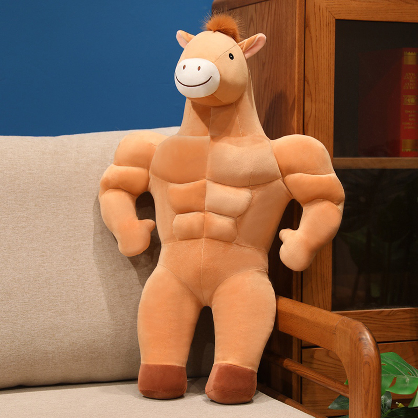 大猛男肌肉马玩偶睡觉抱枕女生闺蜜礼物生日搞笑沙雕毛绒玩具公仔,玩具/童车/益智/积木/模型,毛绒/玩偶/公仔/布艺类玩具,淘宝优惠券,粉丝福利购,淘宝优惠卷