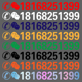 反光防水防晒贴纸 手机定制车贴 挖机铲车吊车出租 户外用电话号码