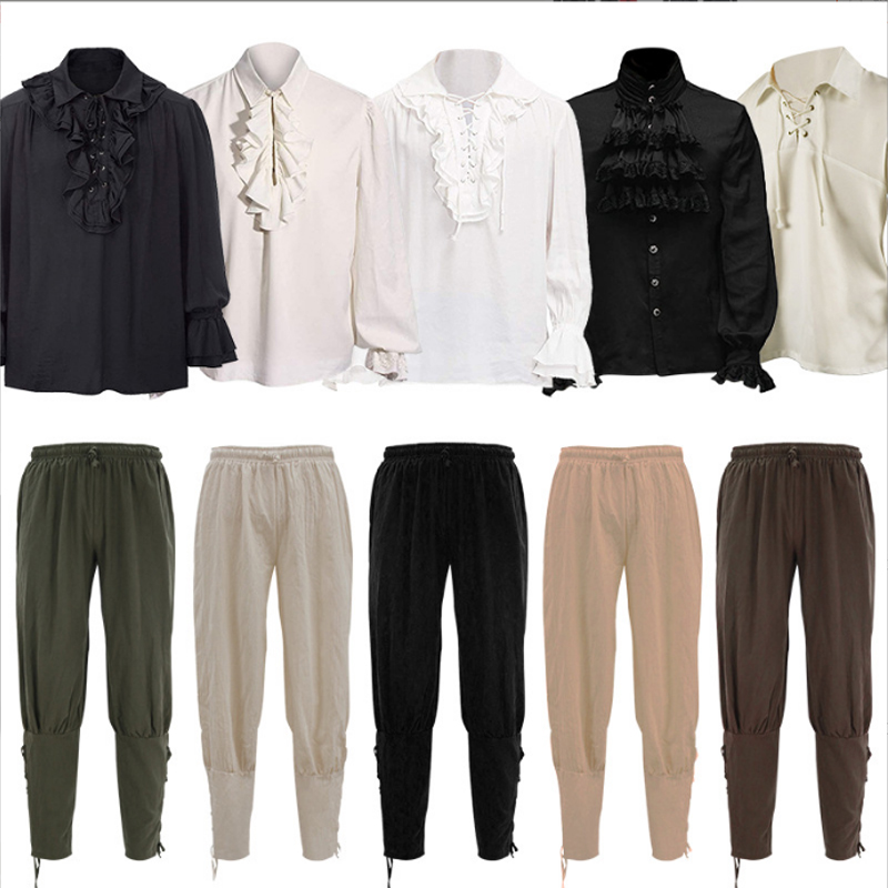 万圣节朋克衬衫海盗上衣服饰